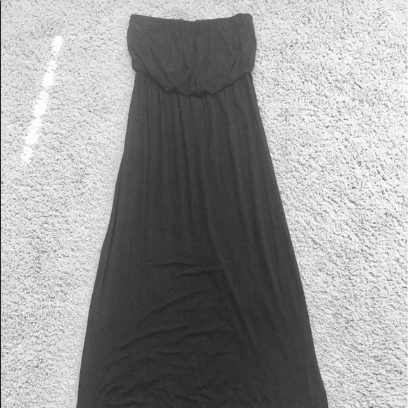 Black strapless maxi dress - Picture 3 of 3